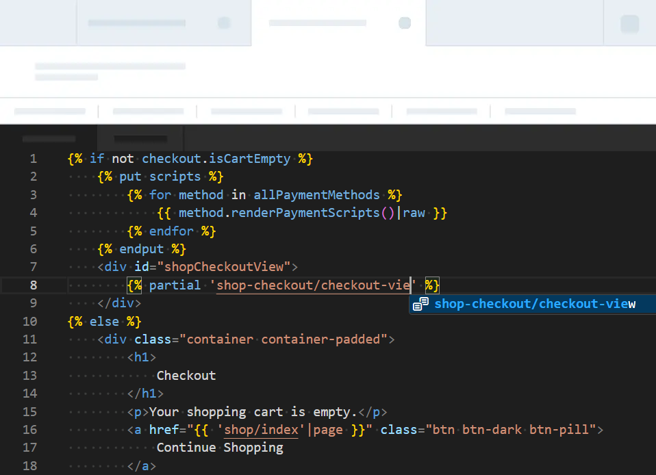 Meloncart template editor