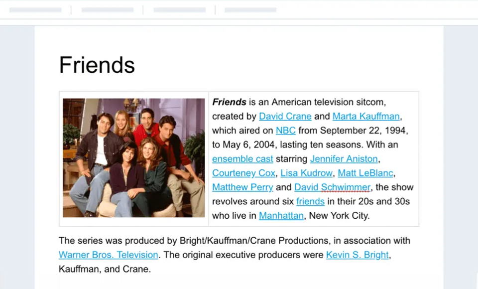 Built-in content editing in the visual editor